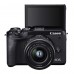 Canon EOS M6 II m/15-45mm IS STM +EVF DC2 - Sort