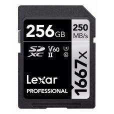 LEXAR SD 256 GB Pro 1667X SDXC UHS-II U3 [V60] W90 - V60 - SD