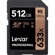 Lexar SD 512 GB 633x 95 MB/S V30 - V30 - SD