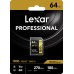Lexar SD  64 GB Pro 1800x SDXC U3 (V60)UHS-II W180 - V60 - SD