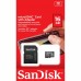 SANDISK MicroSDHC 16GB Class 4 Adapt