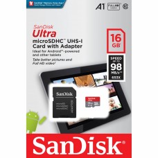 SANDISK MicroSDHC Ultra 16GB 98MB/s UHS-I Tablet