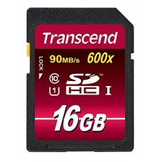 Transcend SD  16 GB Class 10 600x Write 45 MB/s