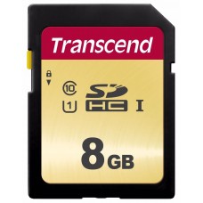 TRANSCEND SD  8 GB 500S Gold Cards (V30 UHS-1 U1/